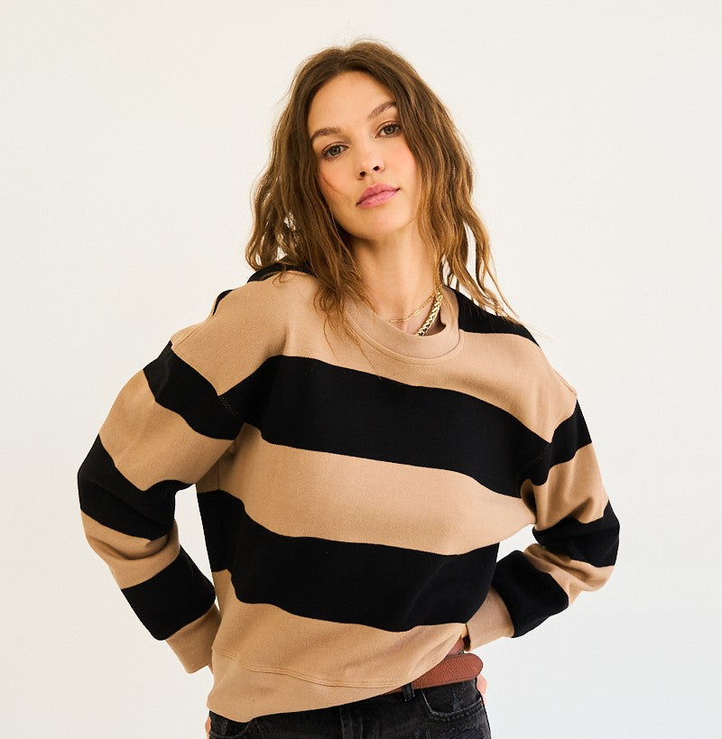 Greii wide striped sweat (SZ S-L)