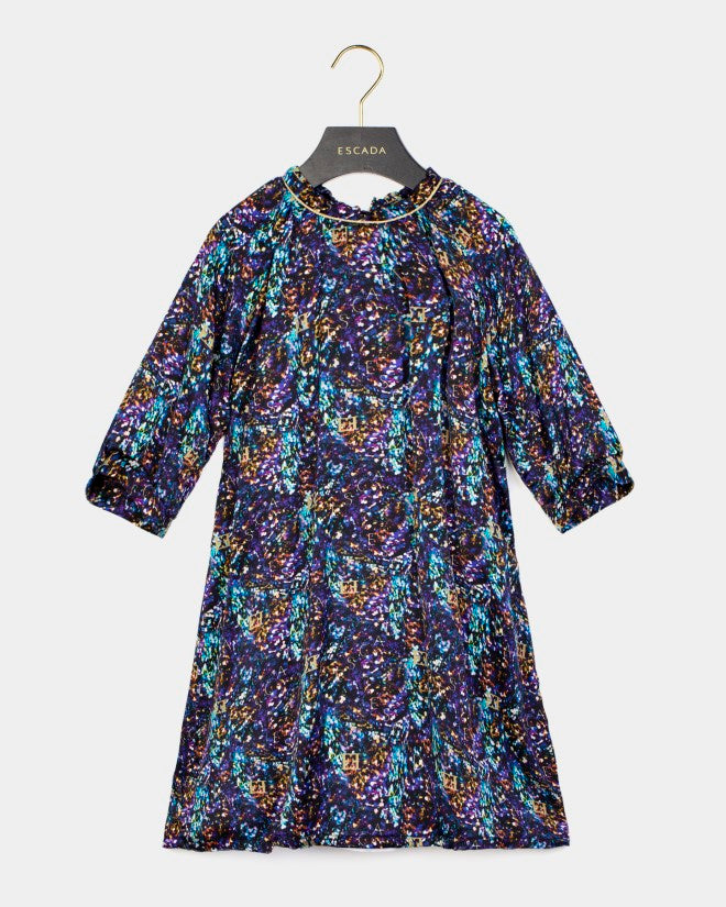 Escada allover print dress (SZ 4-12)