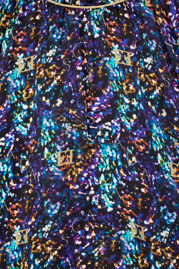 Escada allover print dress (SZ 4-12)