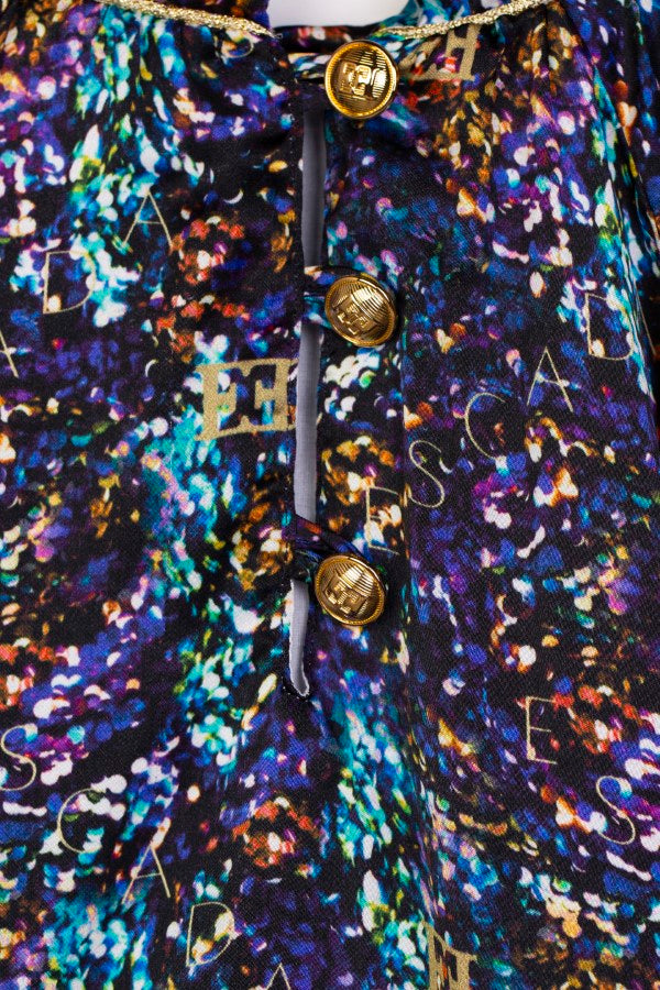 Escada allover print blouse (SZ 12-16)