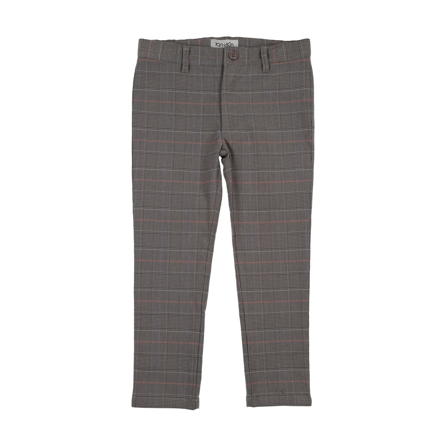 Kin Kin Grey Plaid Long Pants ( Sz 24M-7)