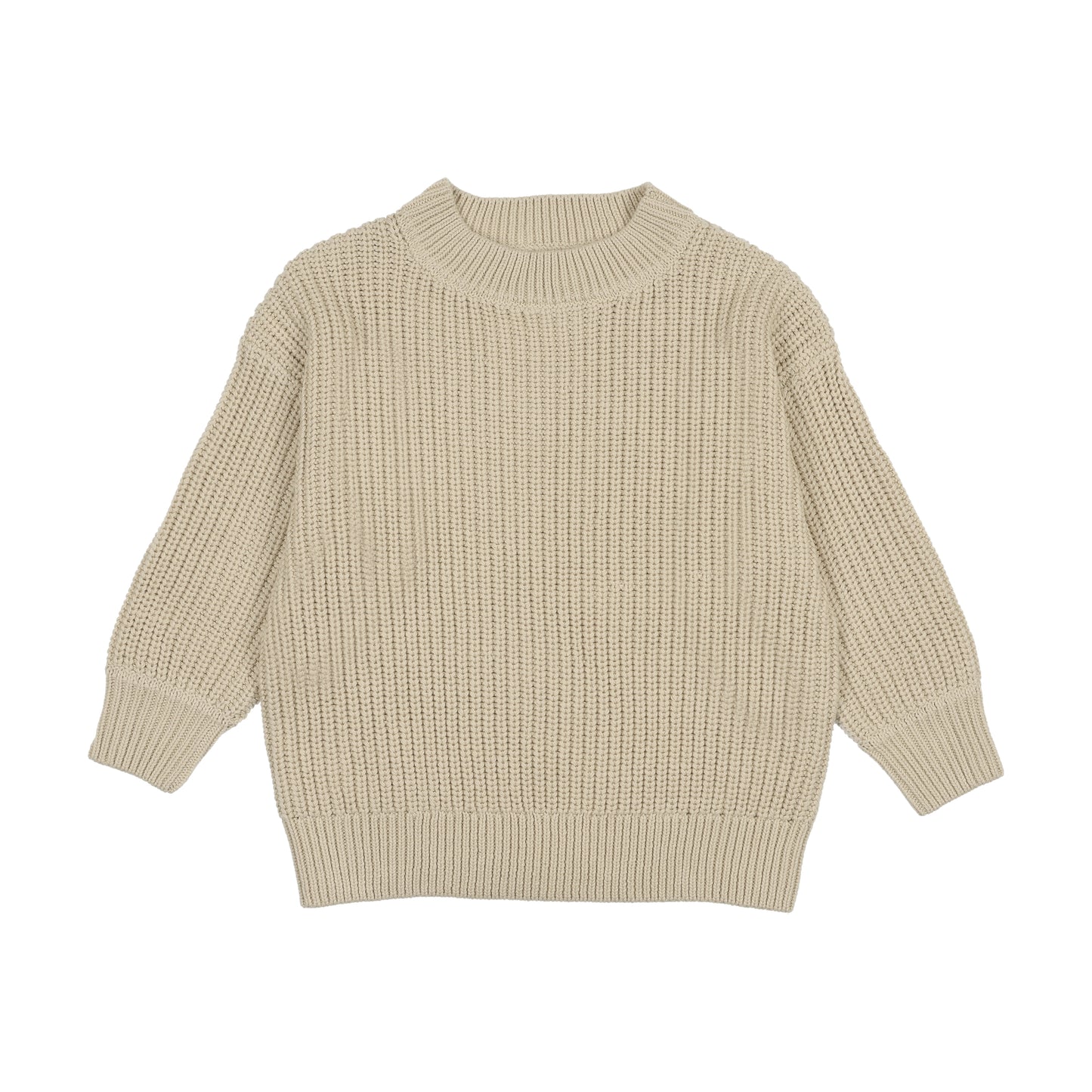 Kin Kin Ivory Fisherman Ribbed Sweater ( Sz 24M-16YR )
