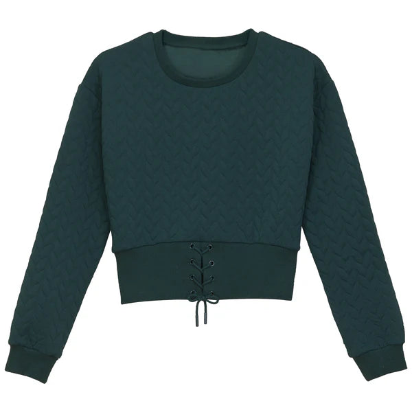 Kix Textured Lace Updetail Top ( Sz 10-22)