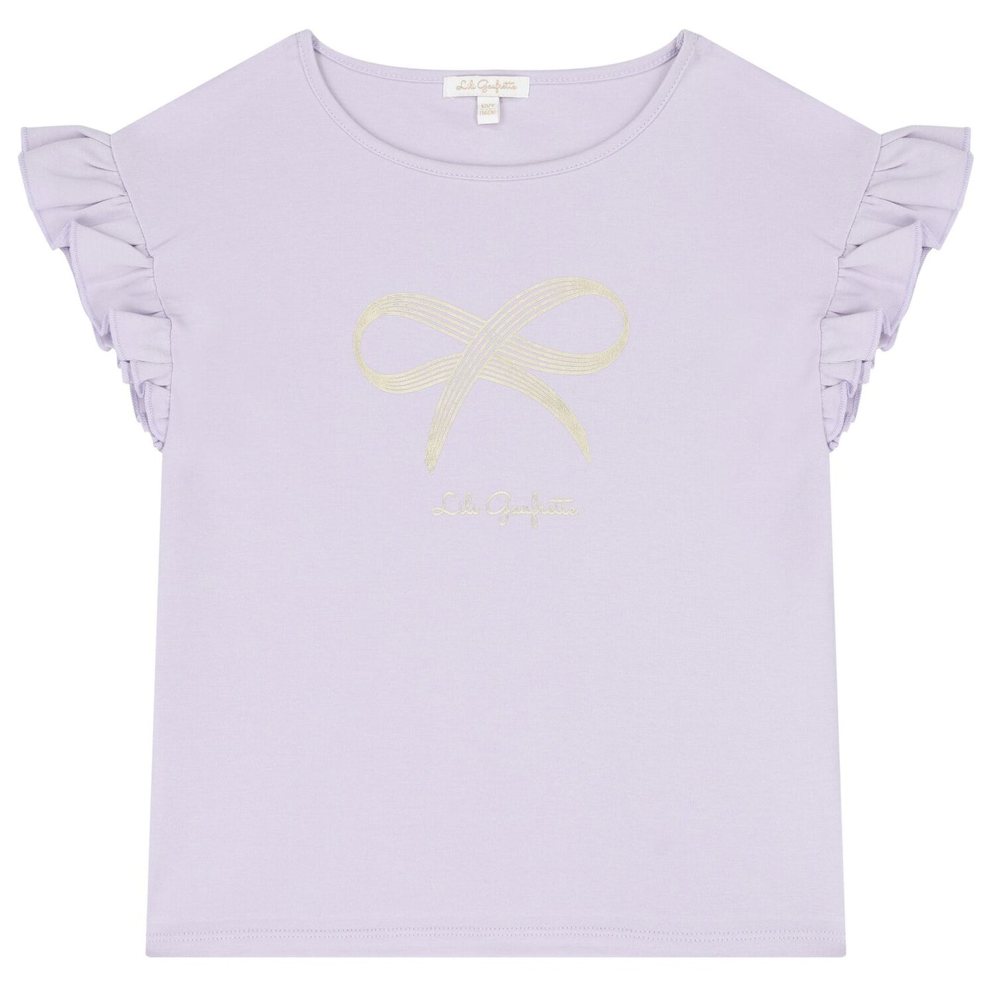 Lili Gaufrette SS T-shirt W Ruffle on sleeve ( Sz 4-12)