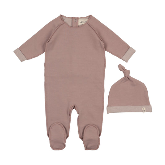 Mema405 stitched footie (SZ 6-12m)