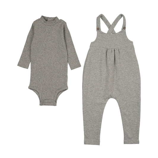 Mema435 mock neck onesie set (SZ 9m-2yr)