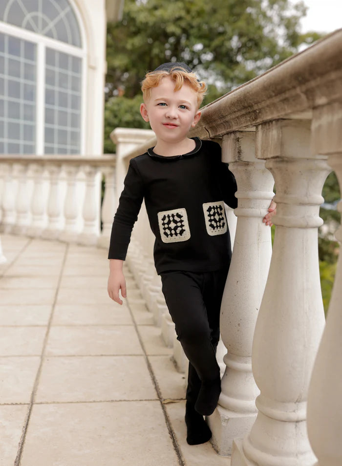 Miss Mini Boys Patch Shabbos Set ( Sz 18M-8)