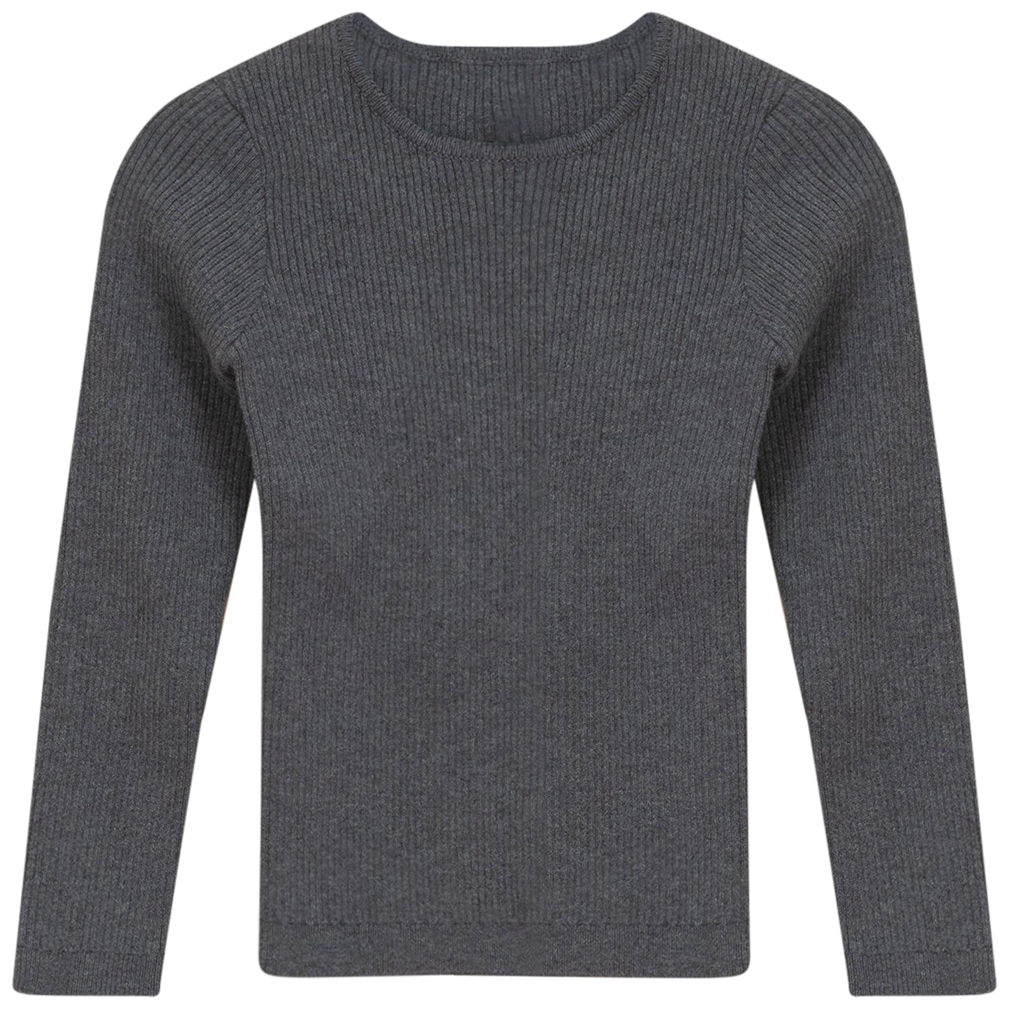 Pompomme grey ribbed t-shirt (SZ 3-12)