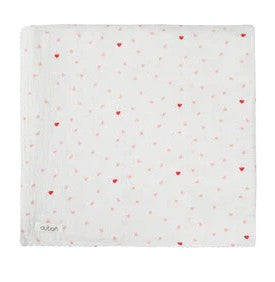 Oubon Heart Print Blanket