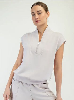 Rae Mode Quarter Zip Top ( Sz S-L)