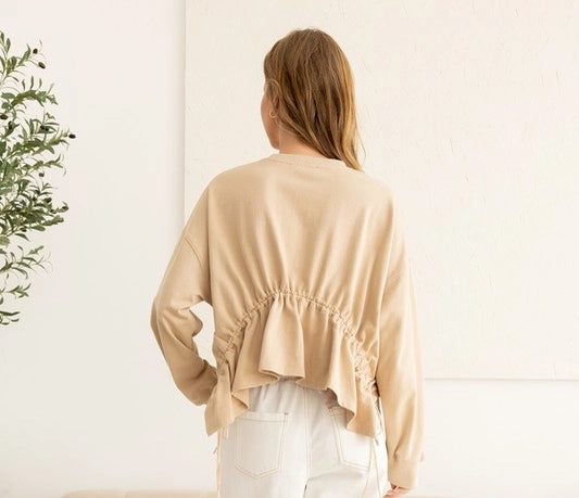 Heyson gathered waist sweat (SZ S-L)