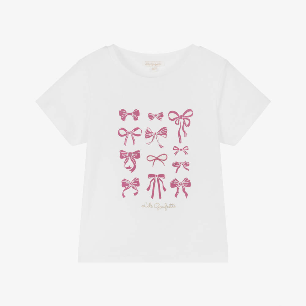 Lili Gaufrette White SS Tshirt ( Sz 4-12)