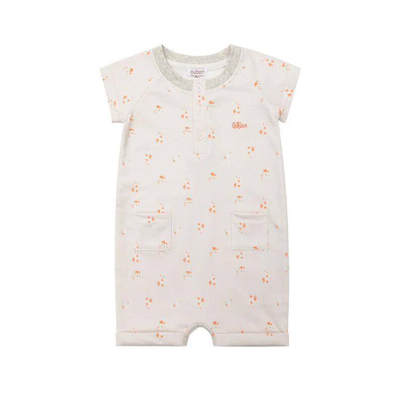 Oubon Stone Floral Romper ( Sz 6M-24M)