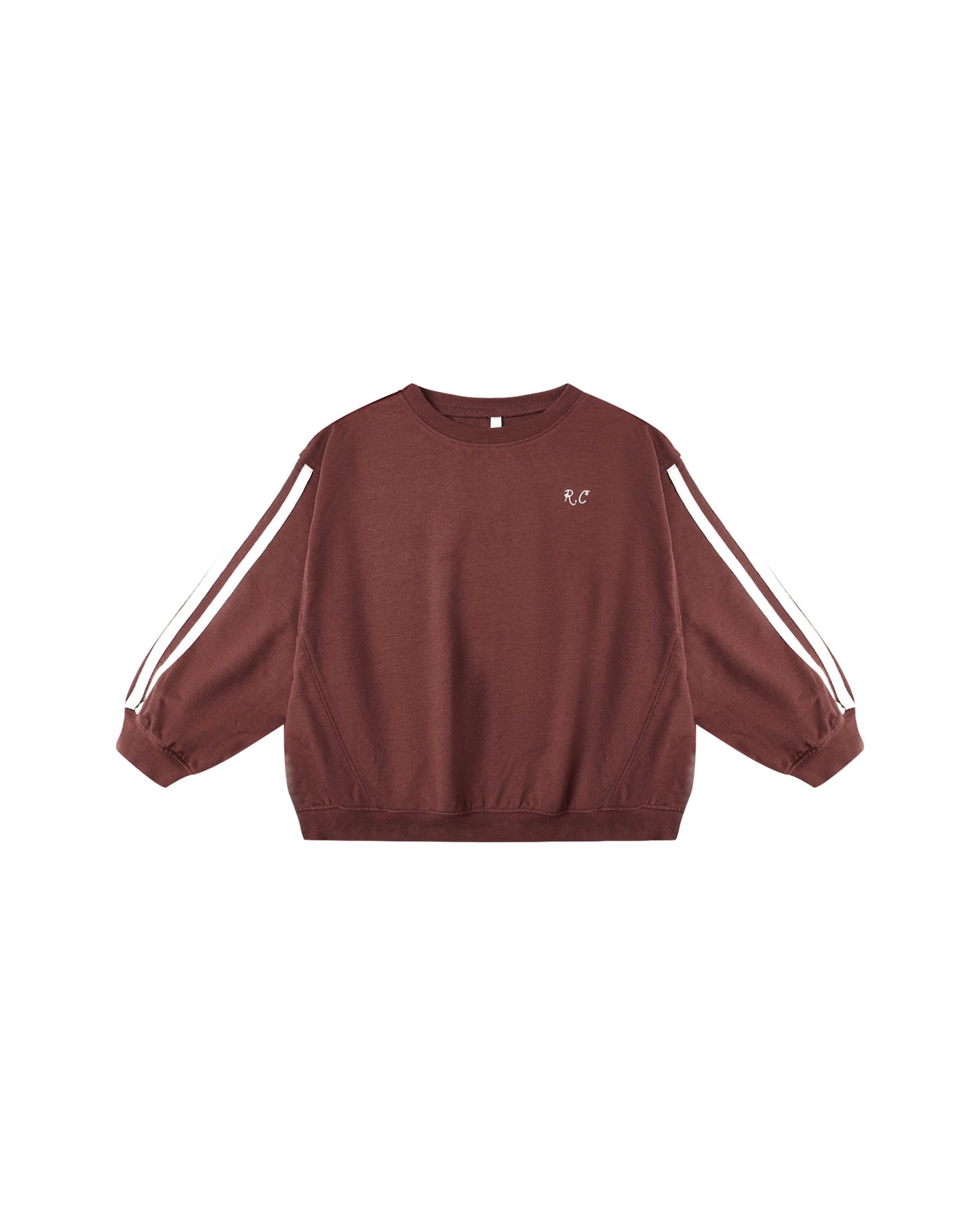 Rylee Cru599 burgundy oversized sweat (SZ 6m-8yr)