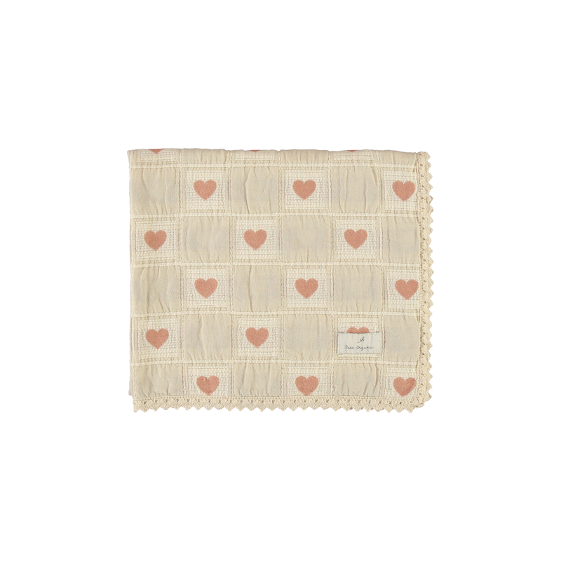 Bebe Organic heart blanket