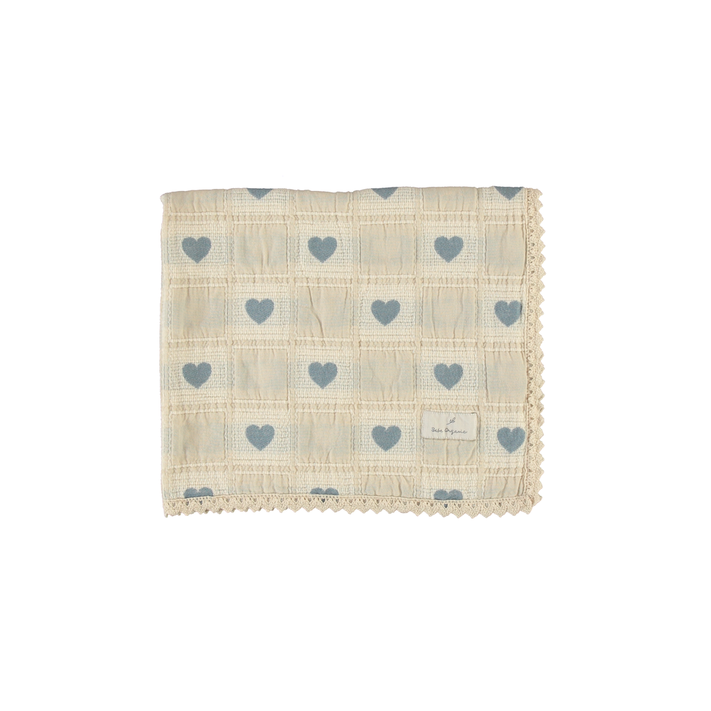 Bebe Organic heart blanket