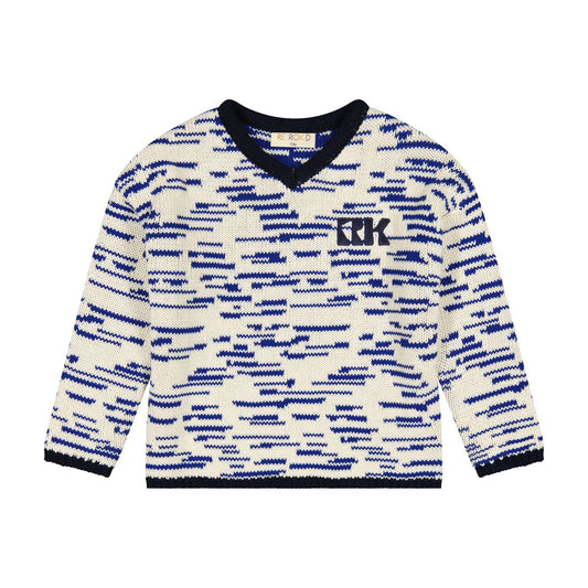 RetroKid chunky crewneck sweater (SZ 24m-10yr)