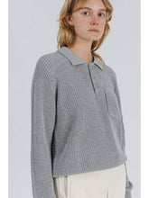 Load image into Gallery viewer, Mod Ref heather grey chunky top (SZ S-L)
