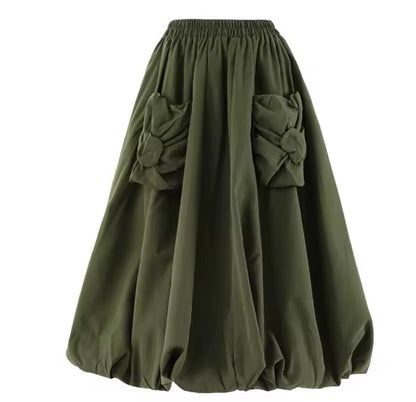 Madonna flower pocket bobble skirt (O/S)