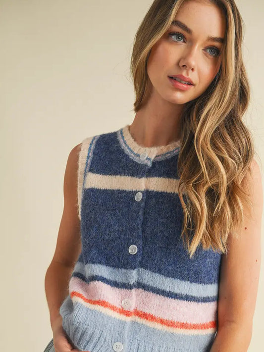 Kleisis multi striped vest (SZ S-L)