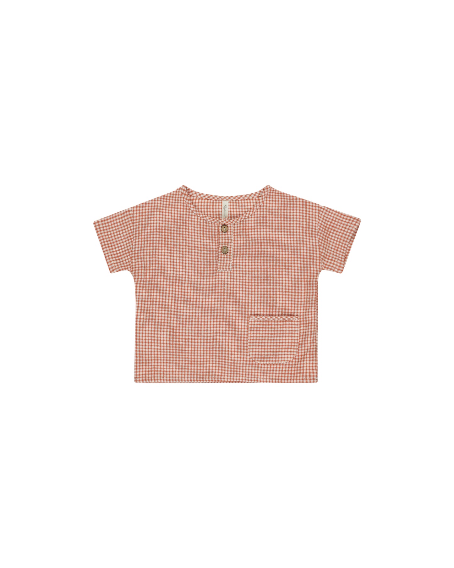 Rylee Cru165 poppy gingham shirt (SZ 6m-4yr)