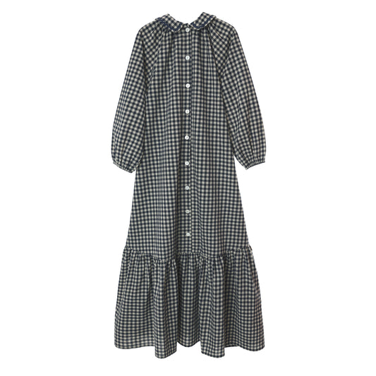 Bonjour Gingham Collar Maxi ( Sz 3-20)