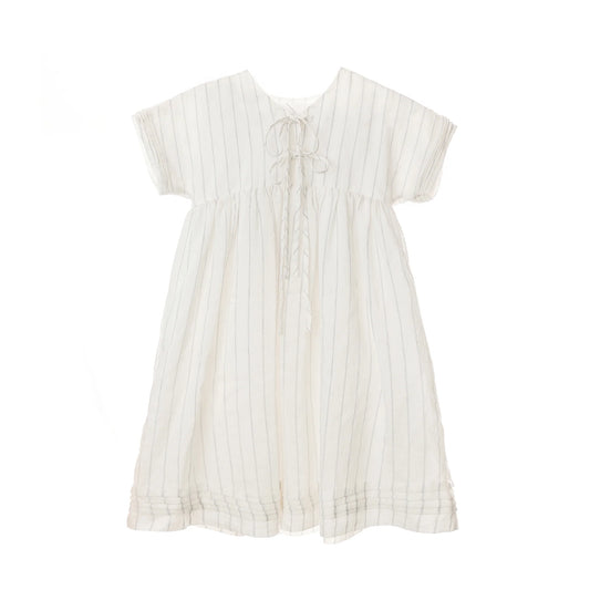 La Nina Striped Tie Front Dress ( Sz 3-14)