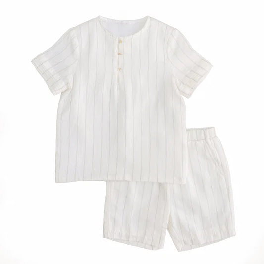 La Nina Striped Big Boys Set ( Sz 3-6)