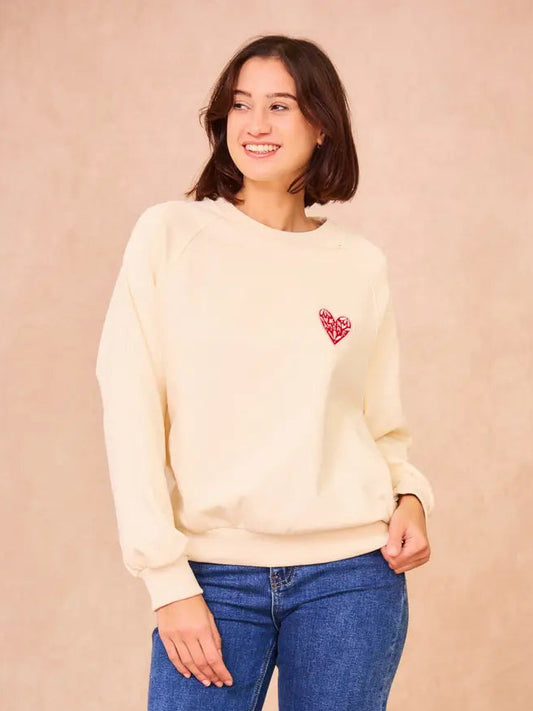 Calie cream sweat (SZ S-L)