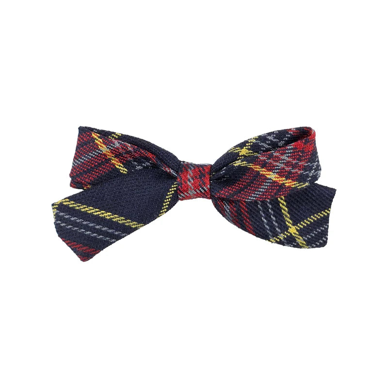 Heirlooms plaid small bow