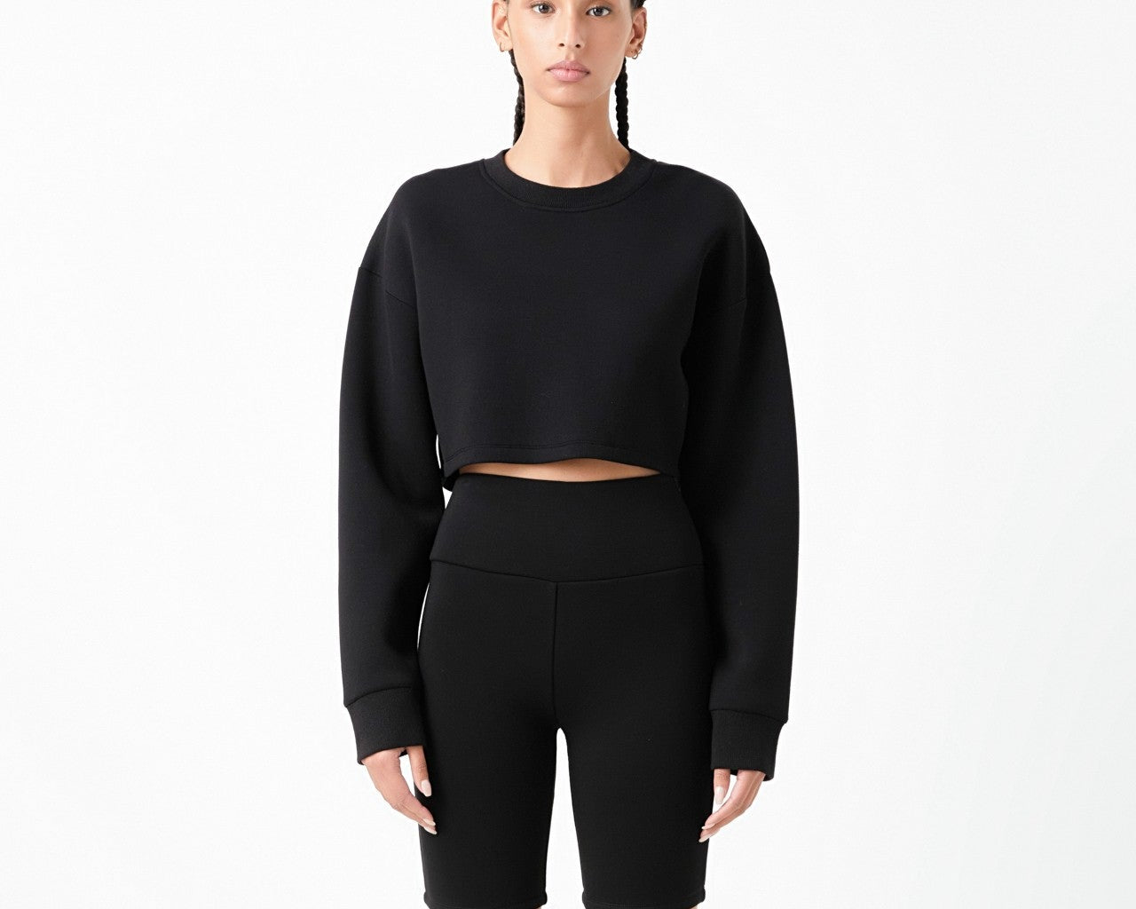 Grey Lab scuba cropped sweat (SZ XS-L)