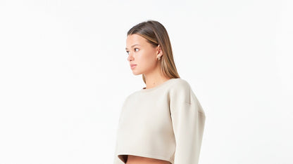 Grey Lab scuba cropped sweat (SZ XS-L)