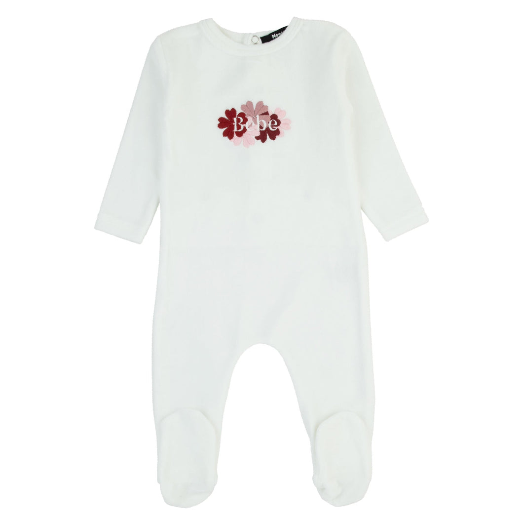 Noggi embroidered footie (SZ 3-6m)