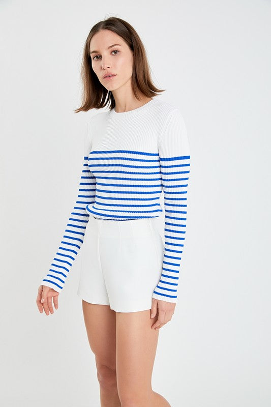 English Factory striped ribbed sweater (XS-L)