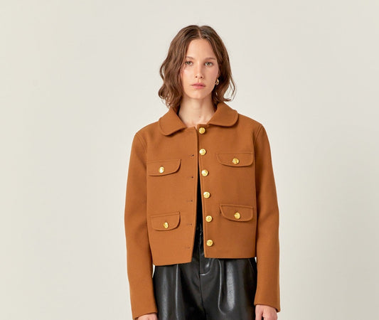 English Factory camel jacket (SZ XS-L)