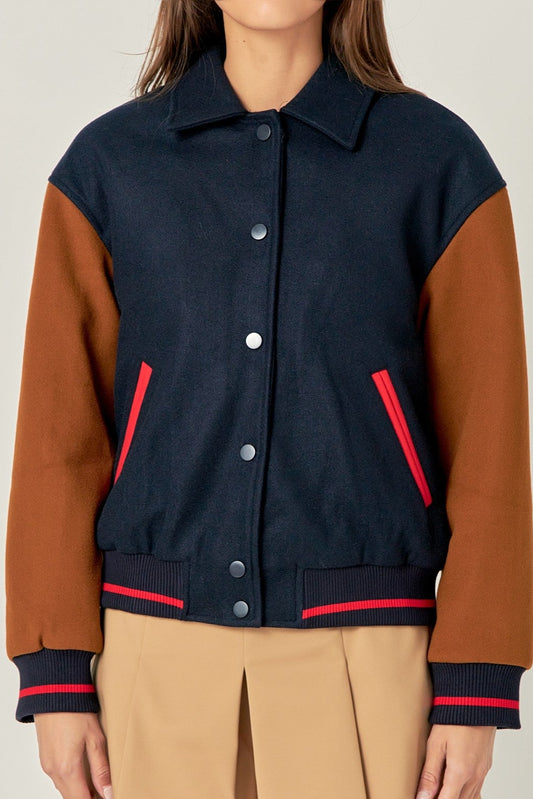 English Factory colorblock  bomber jacket (SZ XS -L)