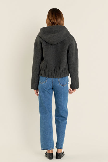 English Factory charcoal hoodie (SZ XS-L)