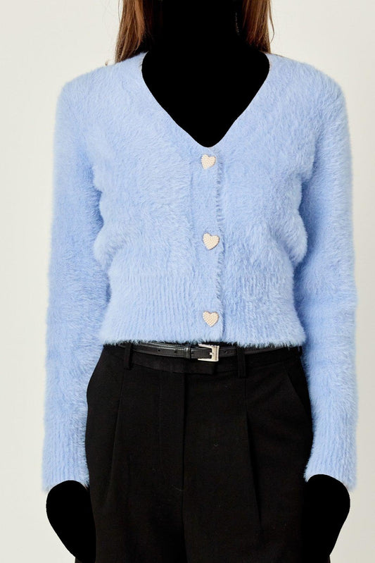 English Factory feather plush sweater (SZ XS-L)