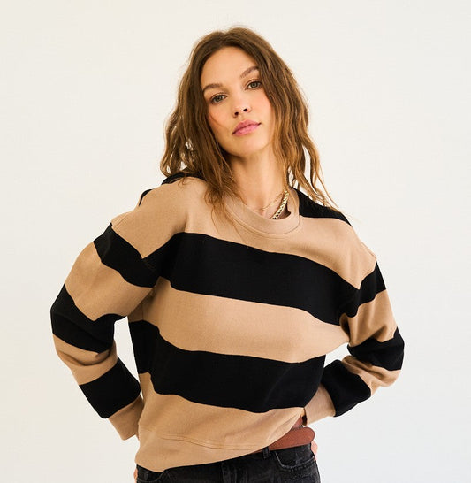 Greii wide striped sweat (SZ S-L)
