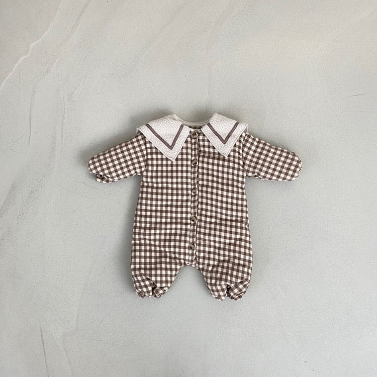 My Kids USA Baby Plaid romper ( Sz 9m - 12m )