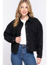 Load image into Gallery viewer, Active USA Black Buttom Down Jacket ( S - L )
