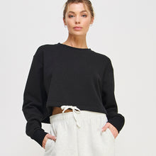 Load image into Gallery viewer, Freezia cropped drawstring sweat (SZ S-XXL)
