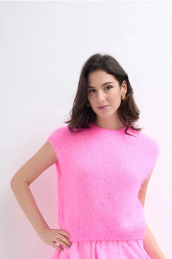 Line & Cotton mohair vest (O/S)