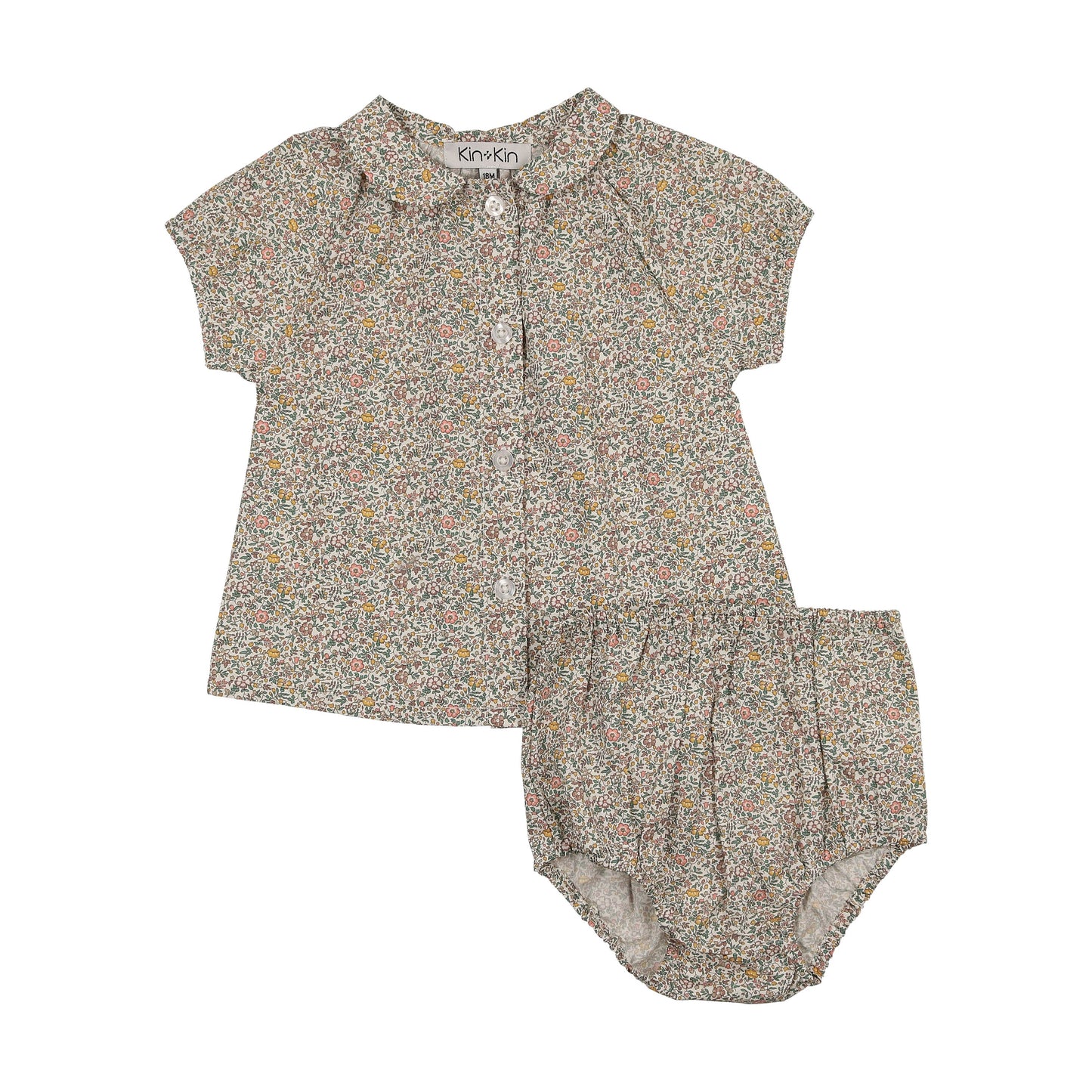 Kin Kin girls peter pan collar set (SZ 12m-2yr)