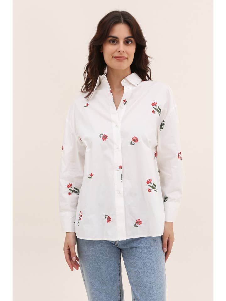 Daphnea embroidered blouse (SZ S-L)