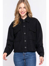 Load image into Gallery viewer, Active USA Black Buttom Down Jacket ( S - L )
