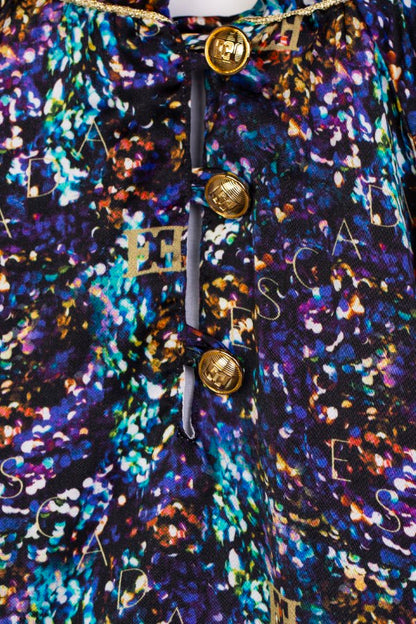 Escada allover print blouse (SZ 12-16)