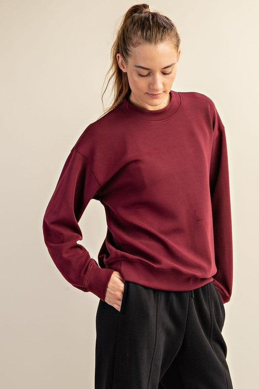 Sunday Morning cherry scuba sweat (SZ S-L)
