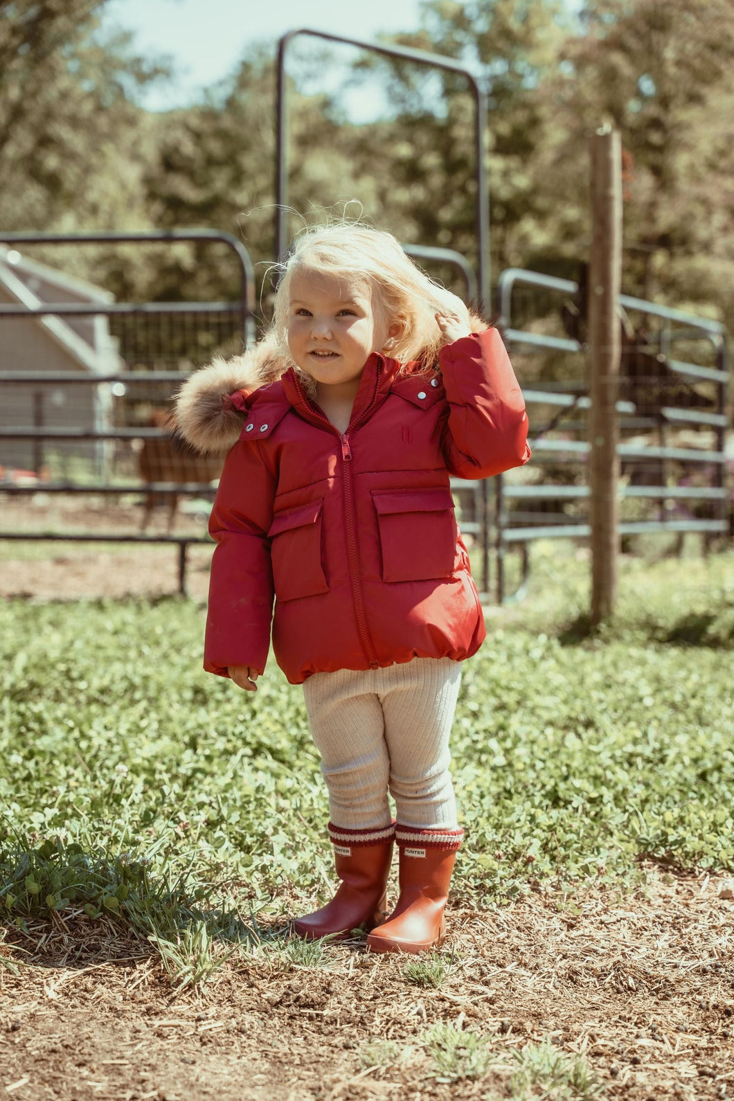 IBIS583 red toddler coat (SZ 12m-3yr)