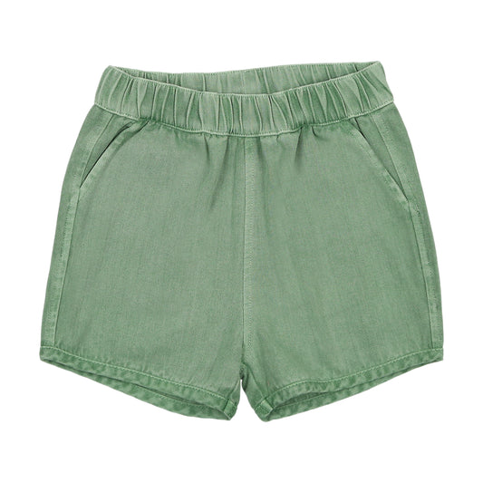 Farren + Me Denim Green Wash Track Shorts ( Sz 18M-5)